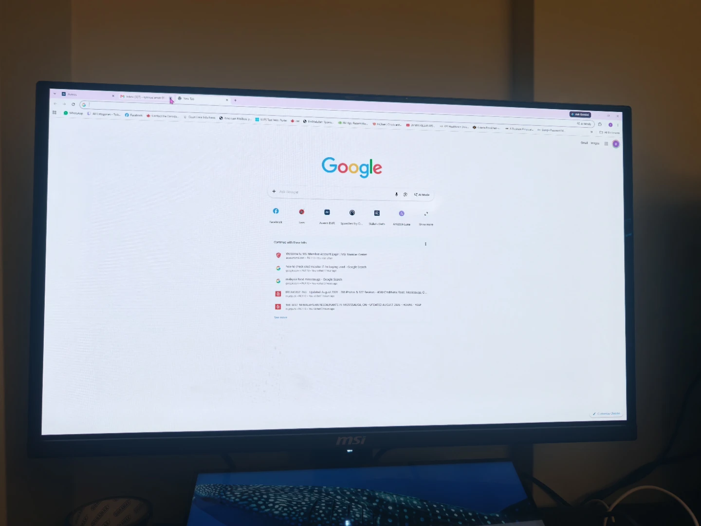 MSI MAG 27" QD-OLED Gaming Monitor 2k 240hz - photo 3