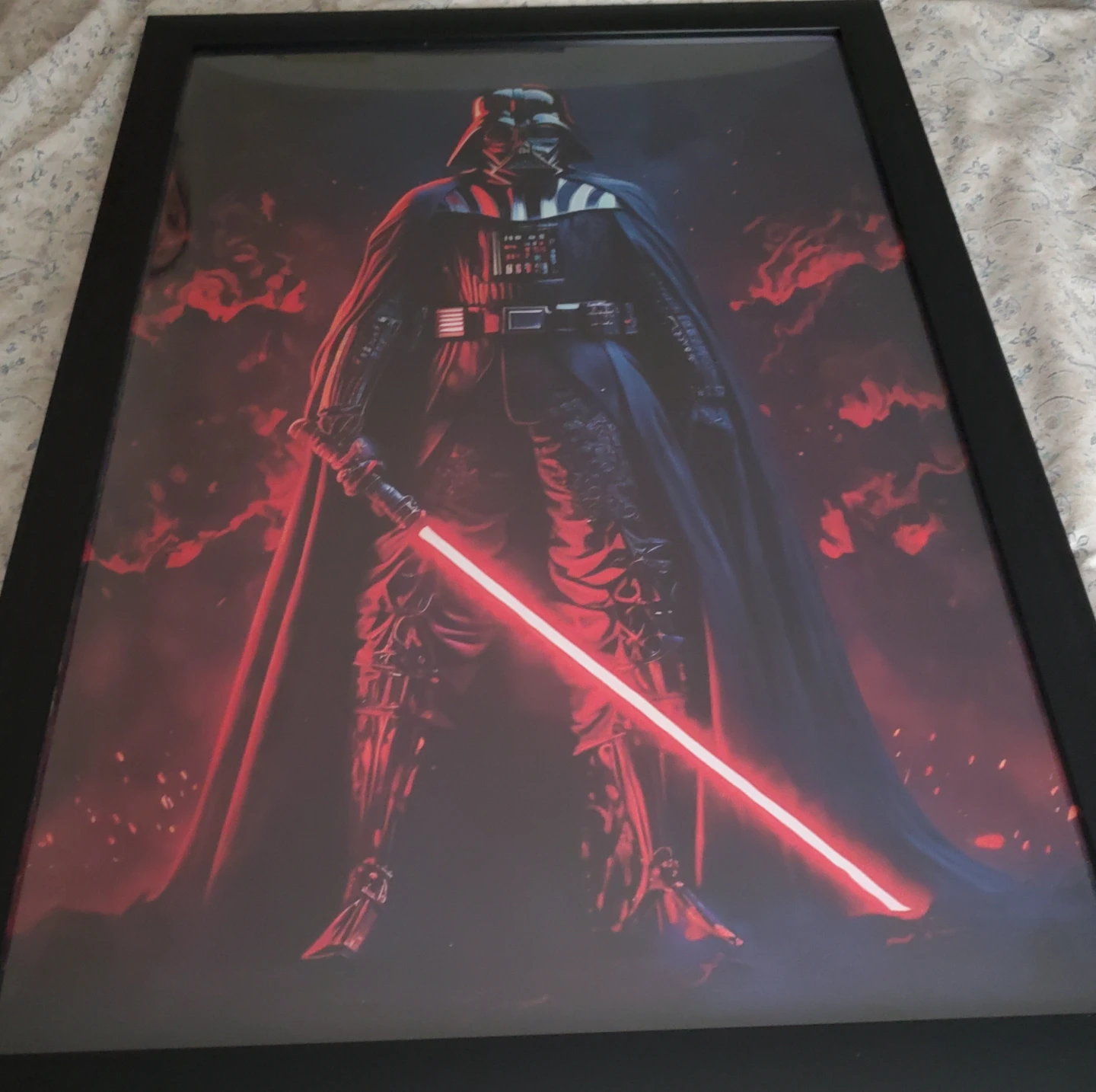 Framed Darth Vader Star Wars Poster 30x22