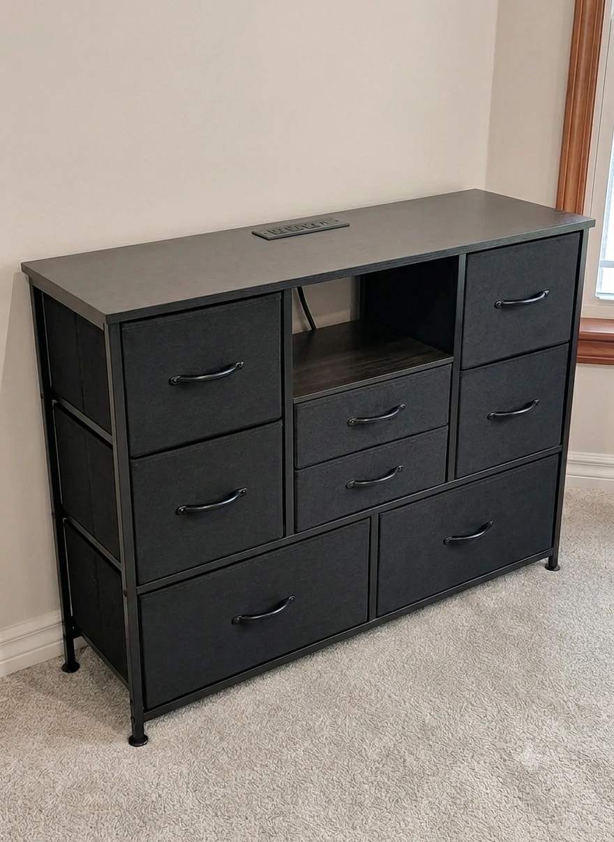 8 Drawers Dresser - Black Oak - photo 5