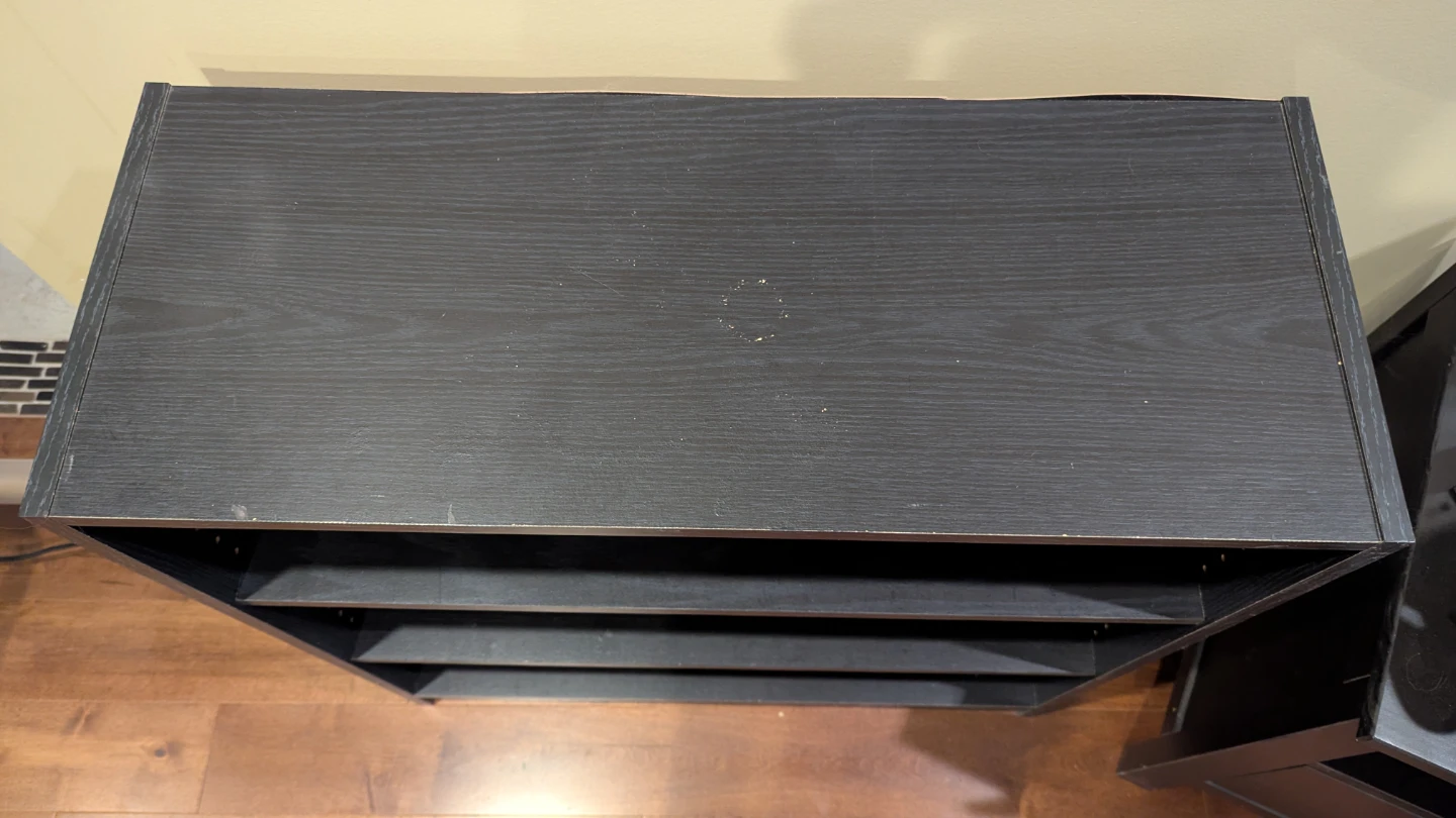 Black 3-Shelf Bookshelf - photo 3