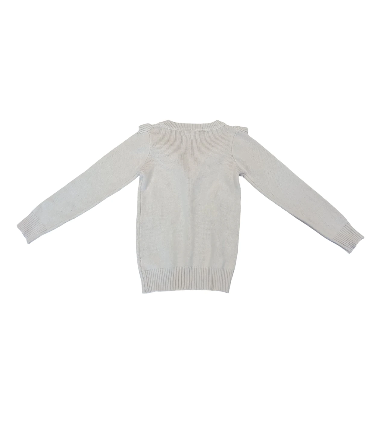 Btween Girls' Ivory Knit Sweater – Size L/G (10/12) - photo 4