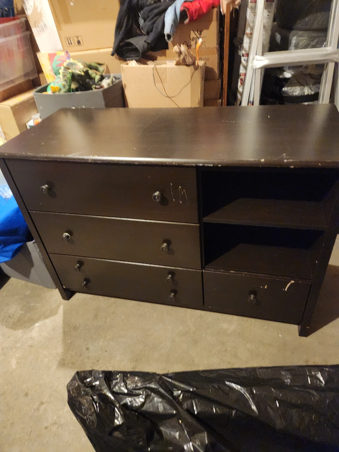Black dresser