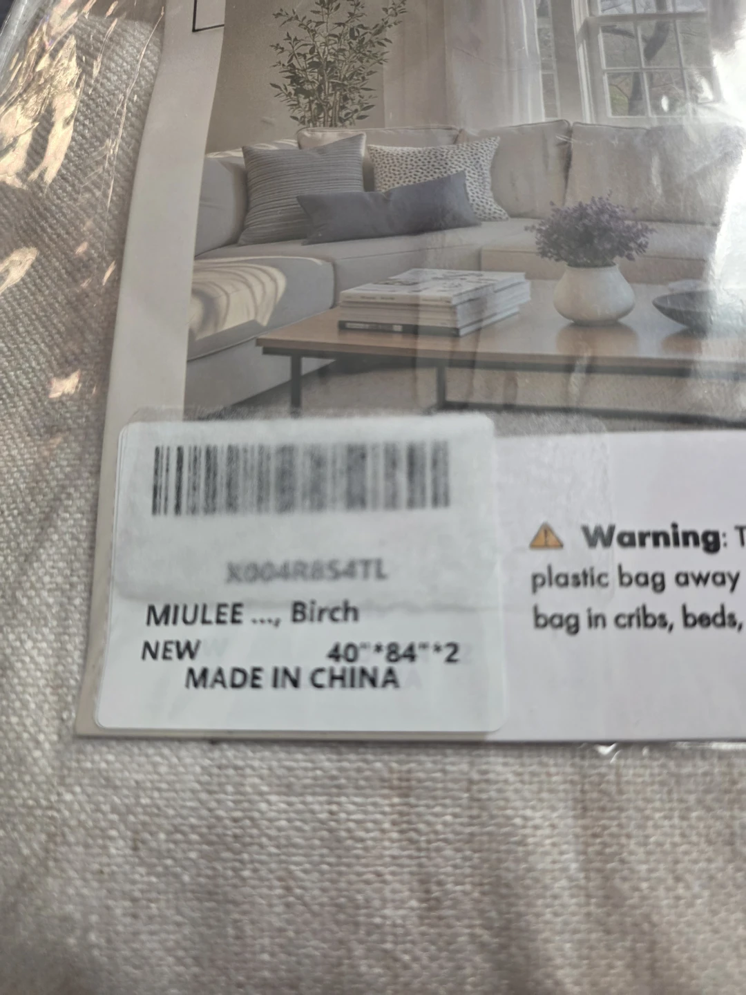 MIULEE Birch Curtains - photo 4