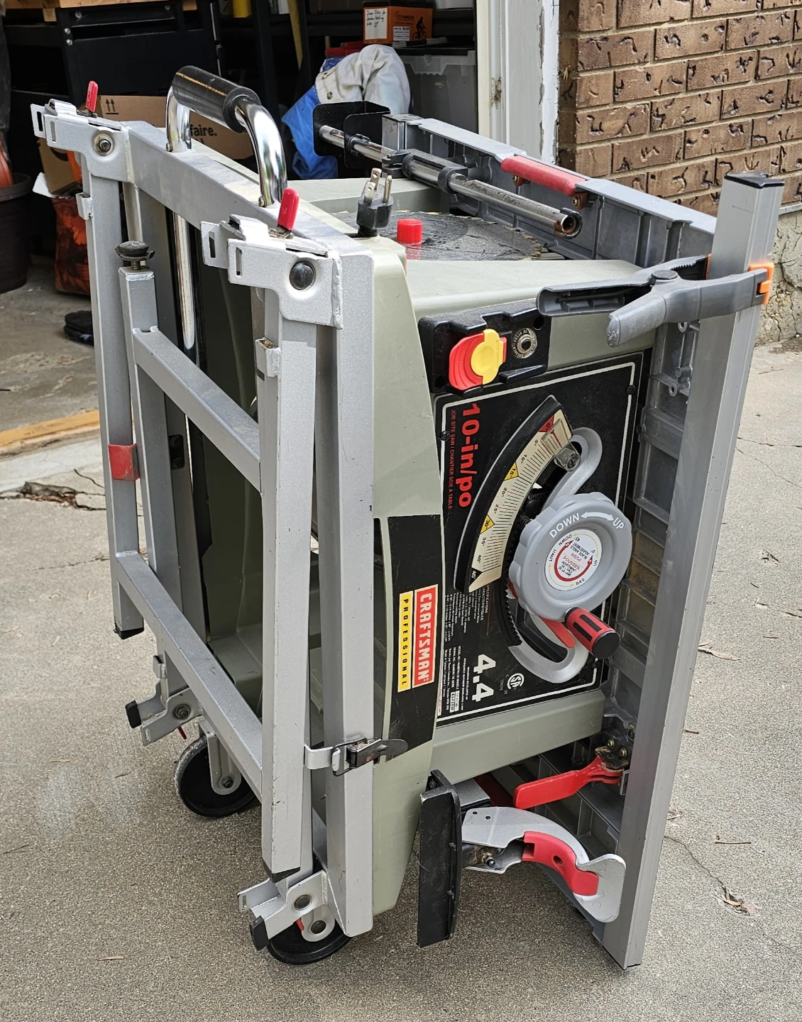 Craftsman 10" Table Saw + Precision Sliding Crosscut Table - photo 2
