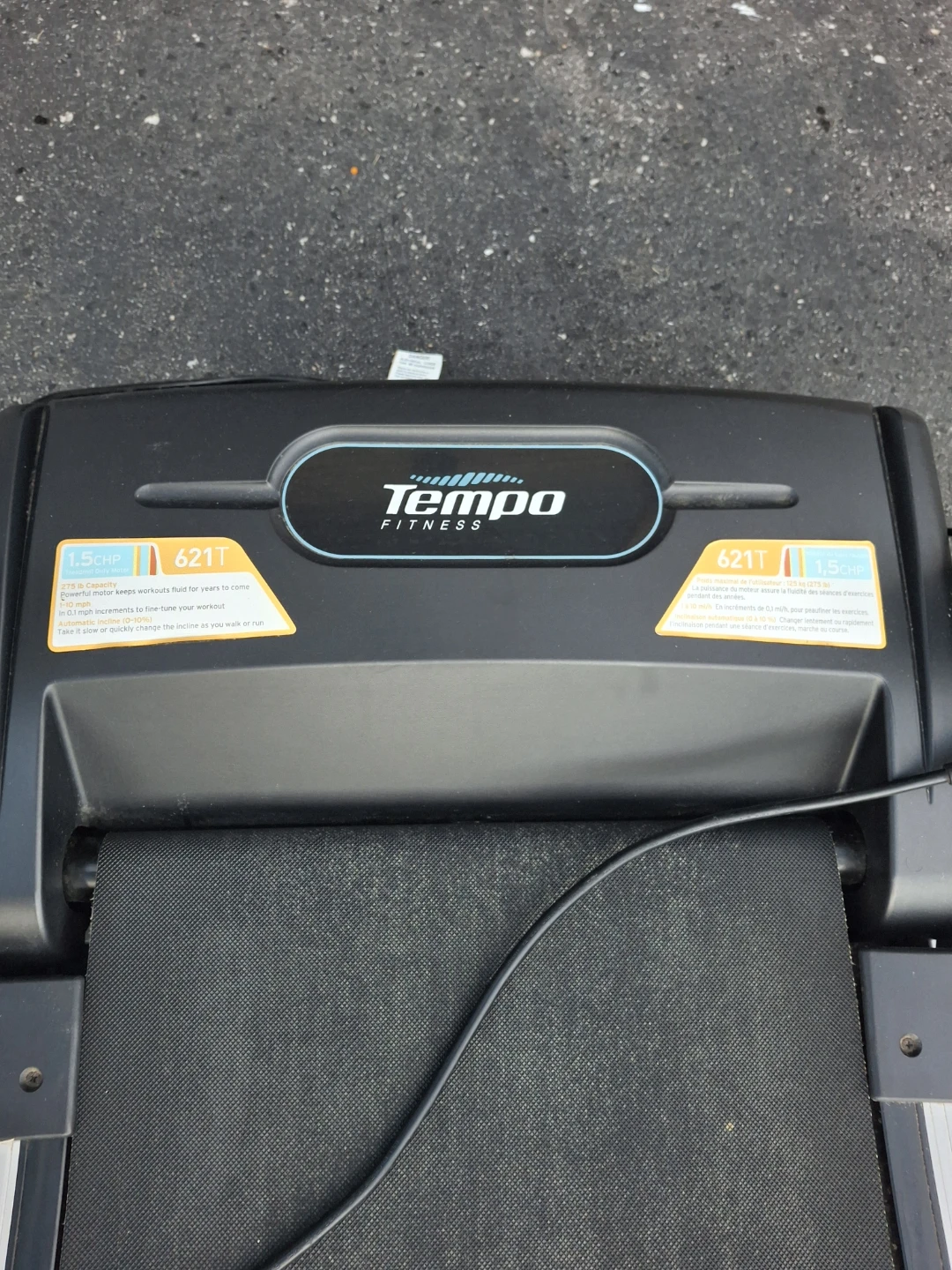 Tempo Fitness 621T Treadmill - photo 5