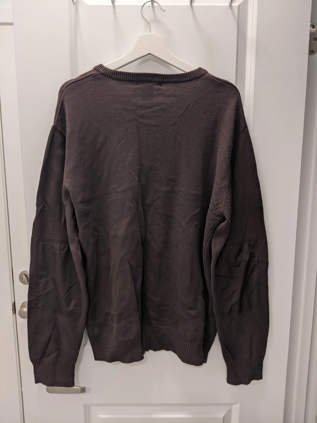 Calvin Klein Jeans Brown Crewneck Sweater with Logo Band - photo 2