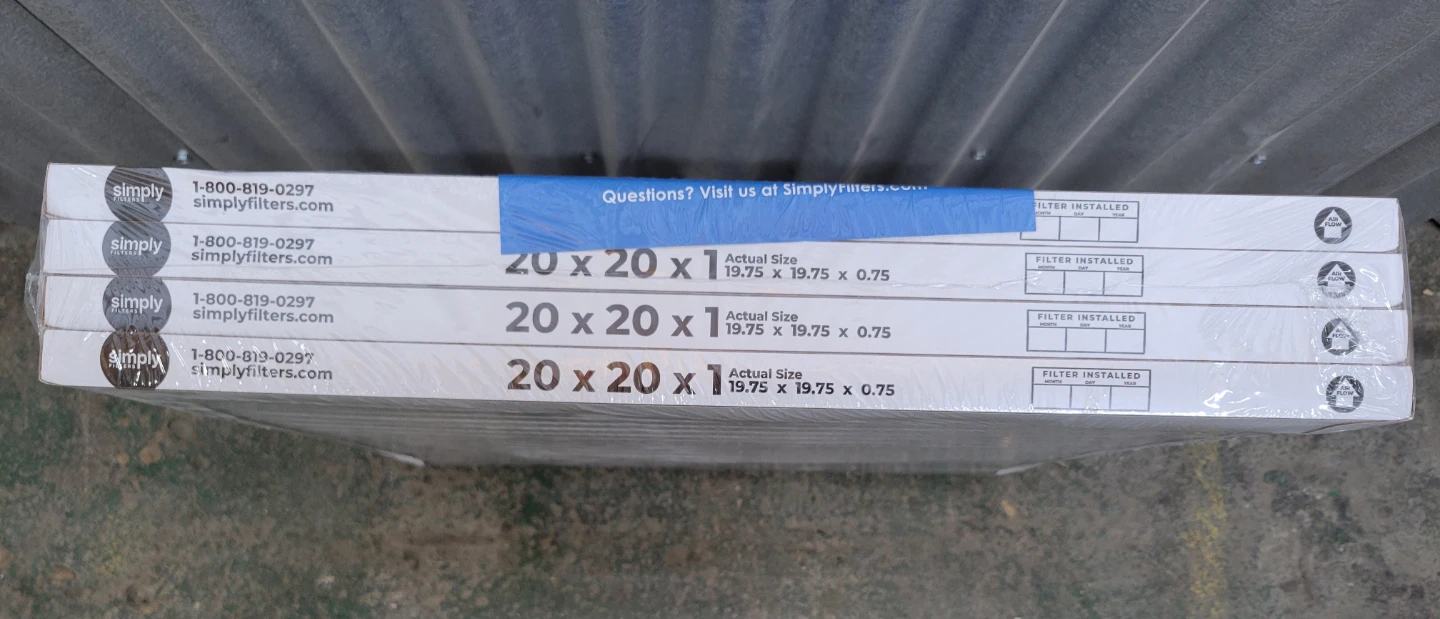 Brand new Simply Filters MERV 8 Air Filters - 20x20x1 (4-Pack) - photo 2