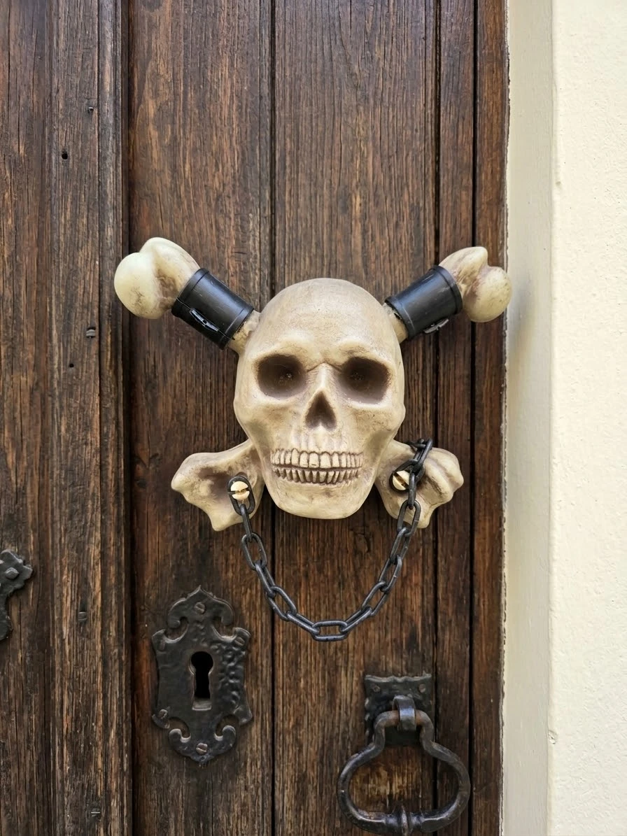 Skull and Crossbones plastic halloween. Pick up Port moody