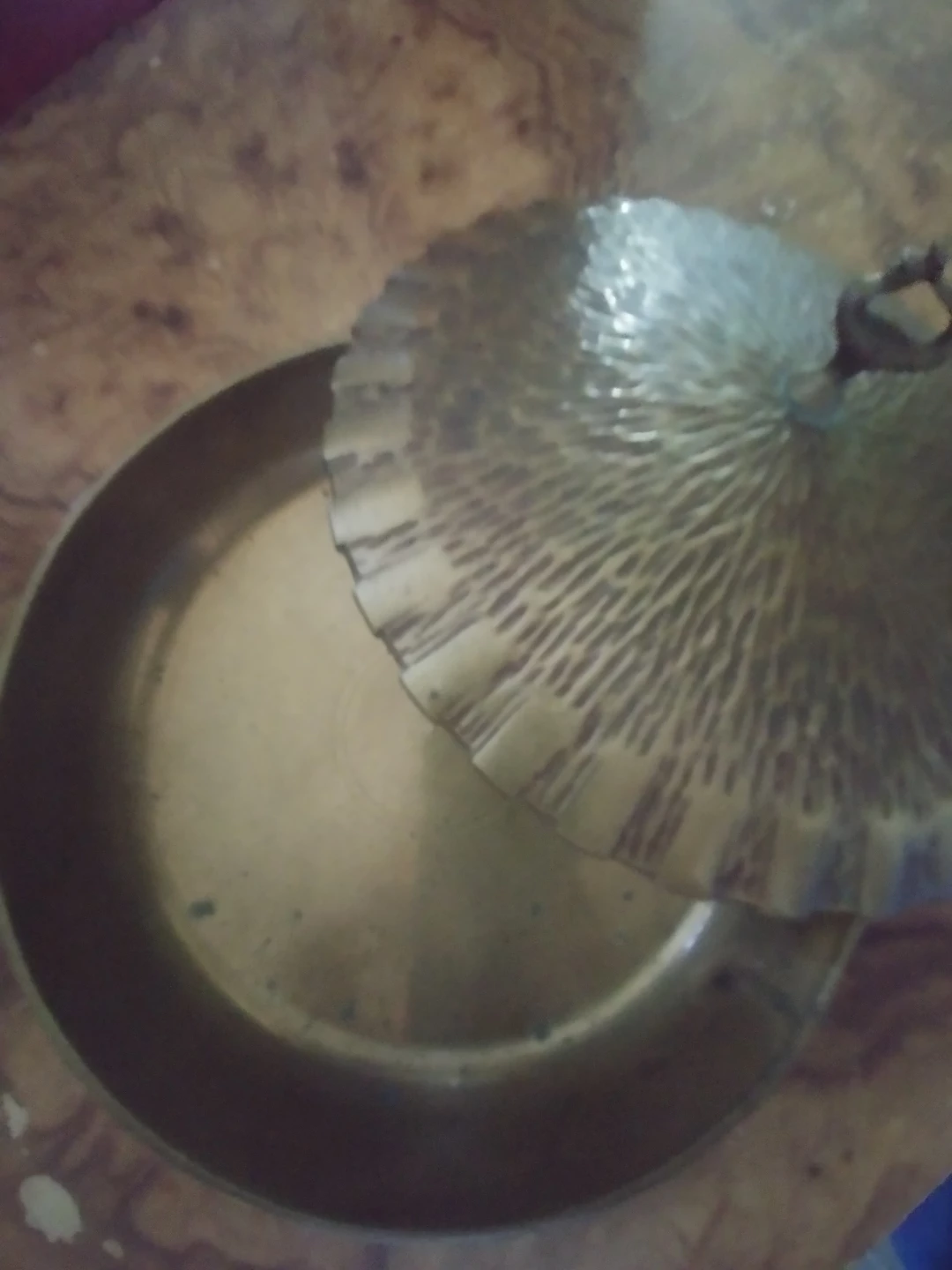 Vintage Antique Decorative Brass Bowl with Lid