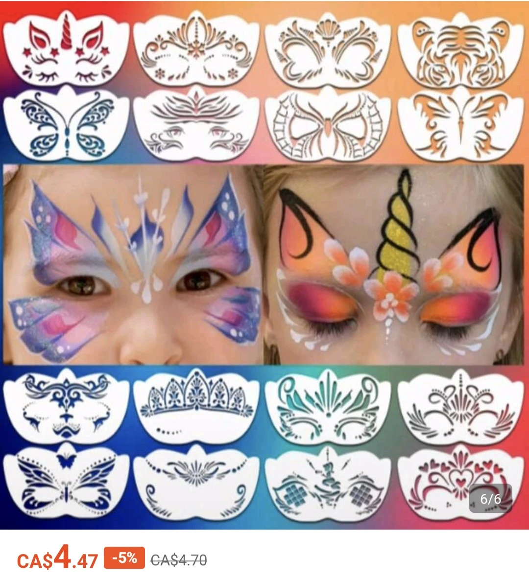 Face Painting Stencils Templates - photo 2