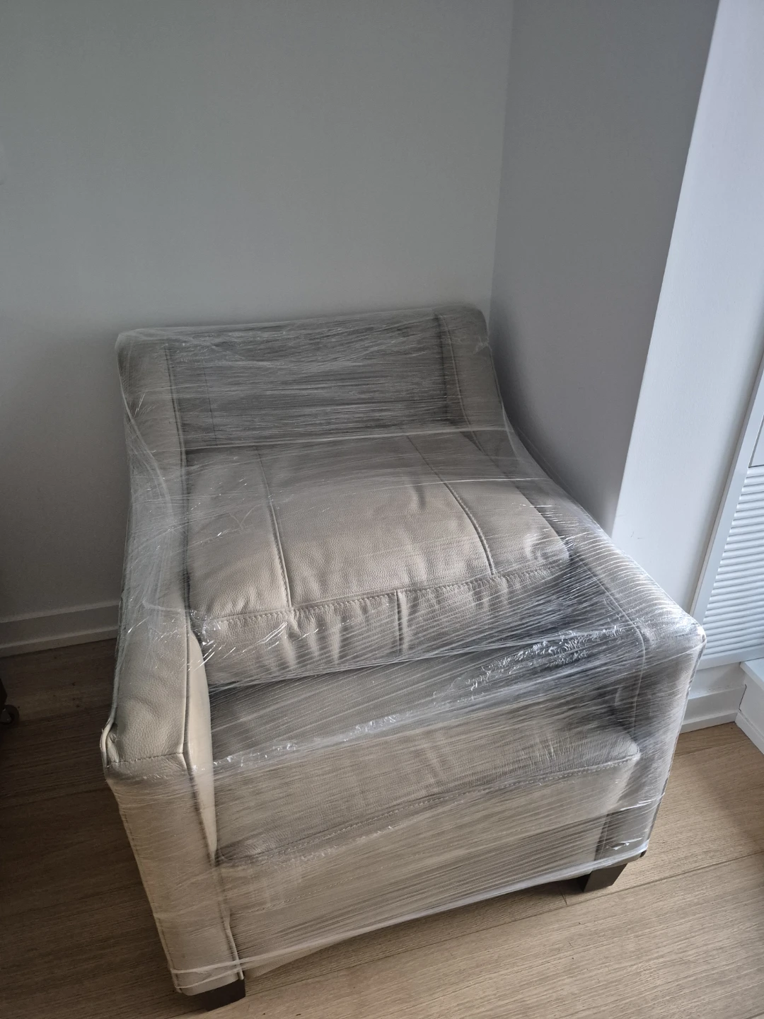 Cream coloured accent chair