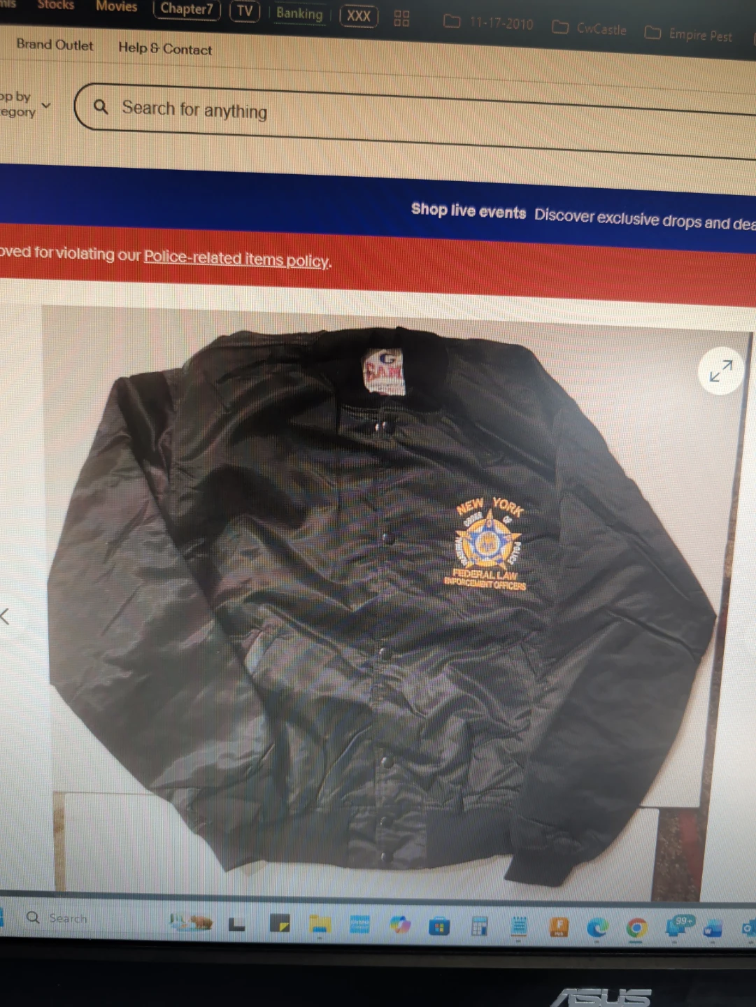 New York Federal Law Enforcement Officers Jacket - photo 2