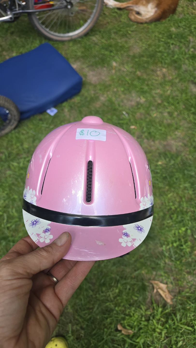 Kids Pink Unicorn Riding Helmet