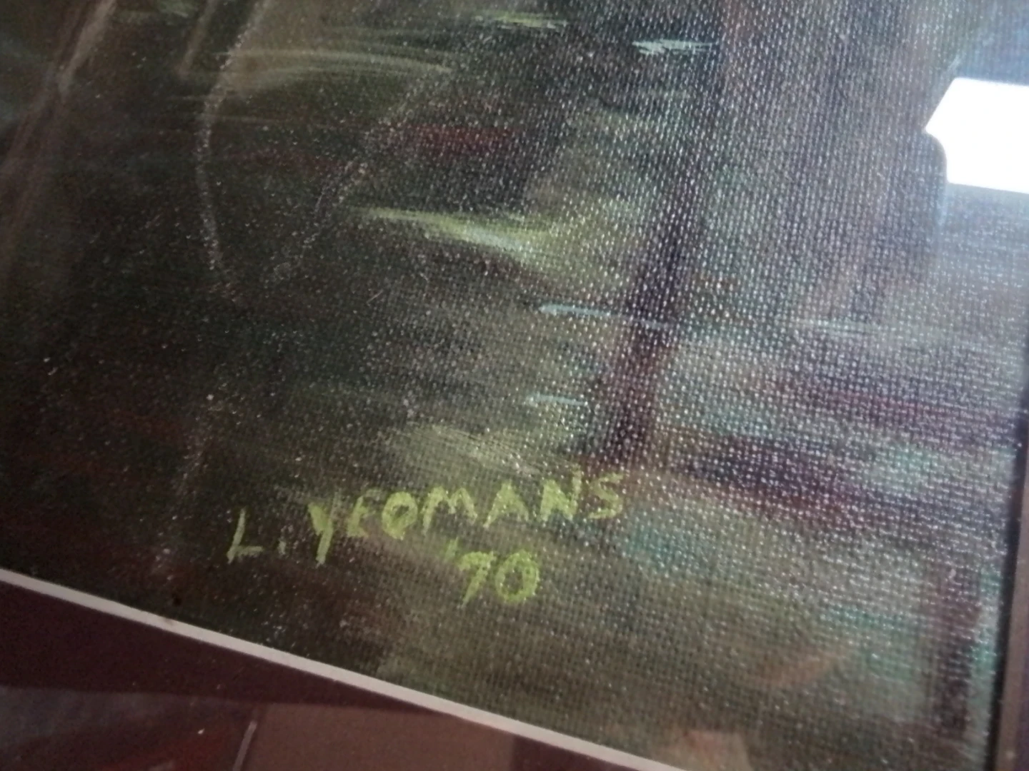 Framed Winter Landscape Painting by L. Yeomans (1970) - photo 5