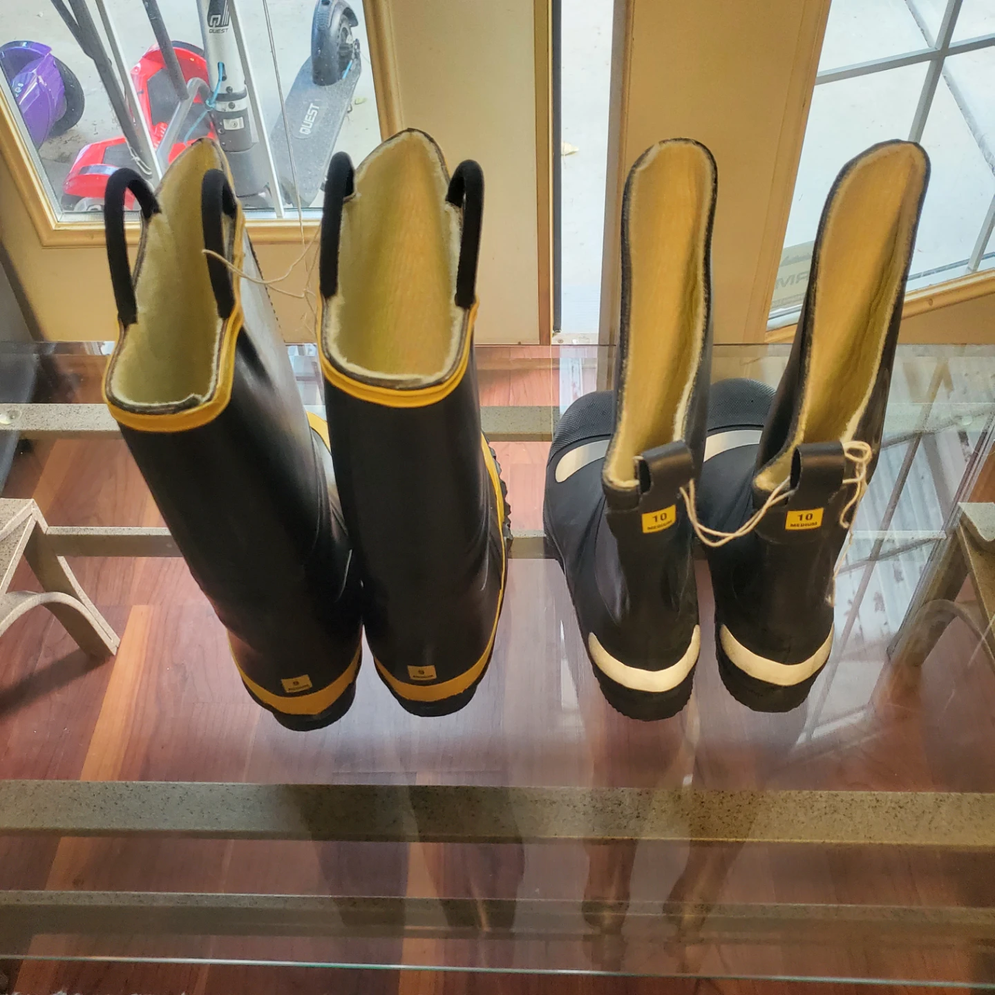 Black Rubber Boots - Size 6 & 10 - photo 3