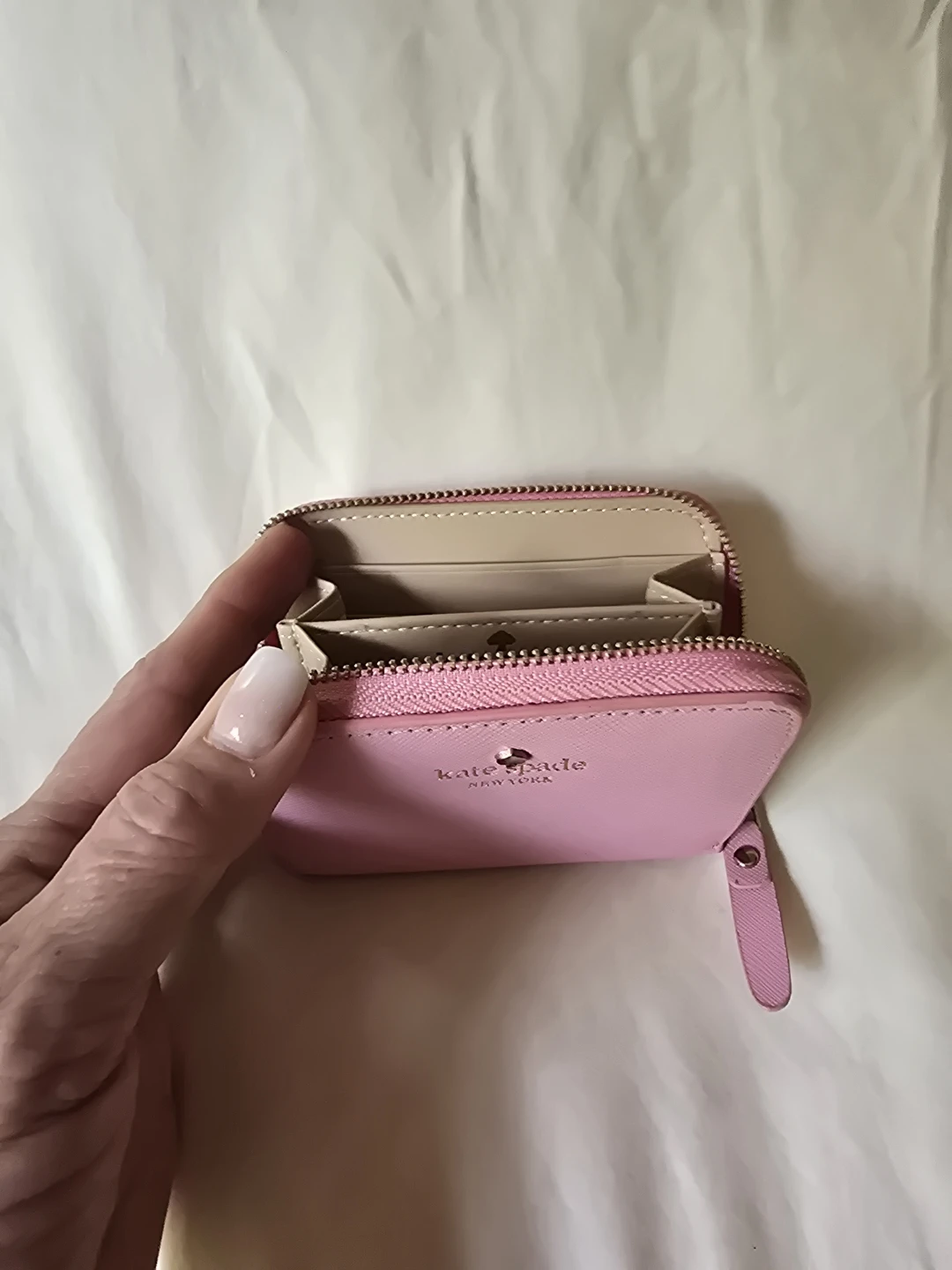 Kate Spade Pink Saffiano Leather Zip Around Wallet - photo 4