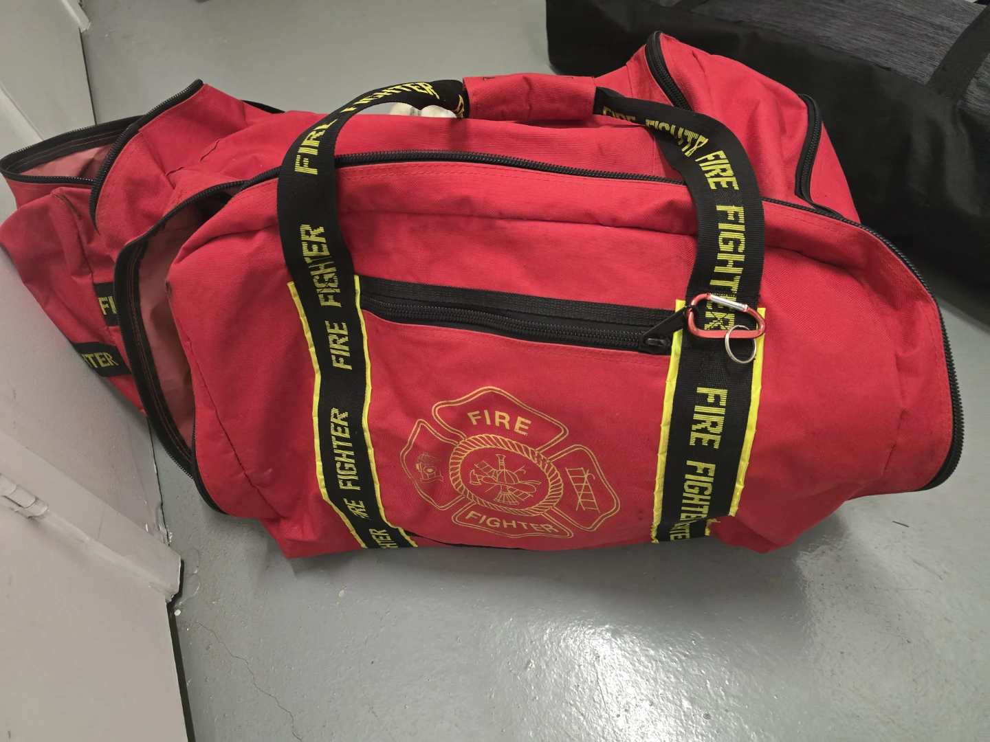 Red Fire Fighter Duffel Bag