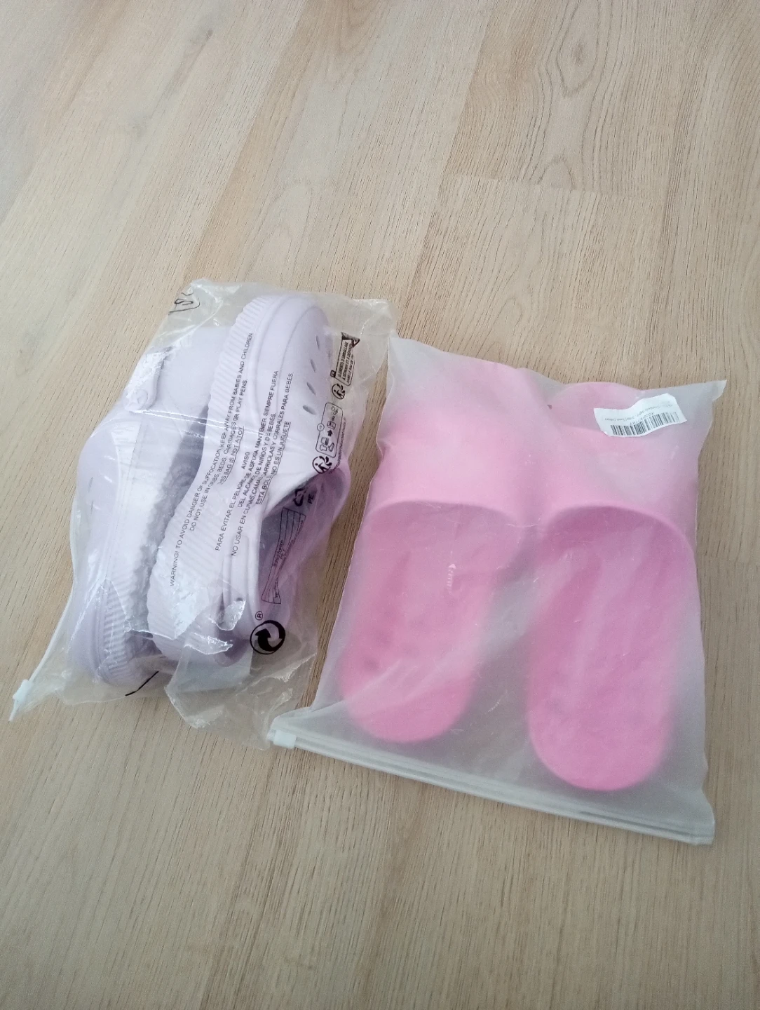 New Pink/ Lilac Slides/Clogs - Size M, $8 for 2. - photo 3