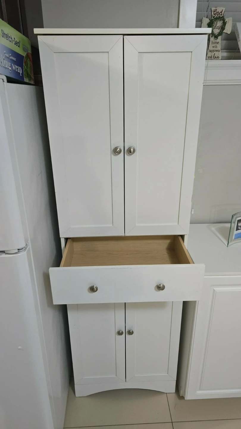White pantry with drawer - photo 2