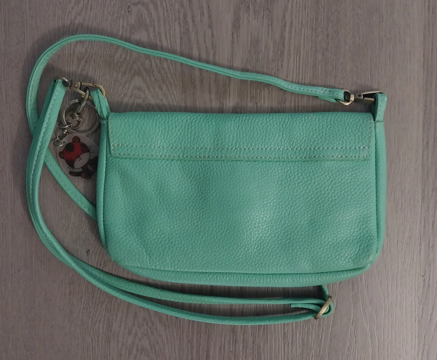 Mint Green Leather Crossbody Bag - photo 3