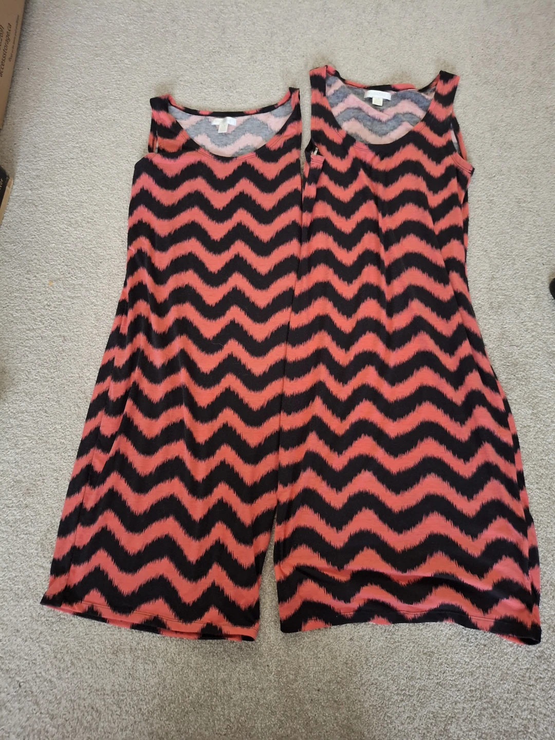 Two women's tank dresses