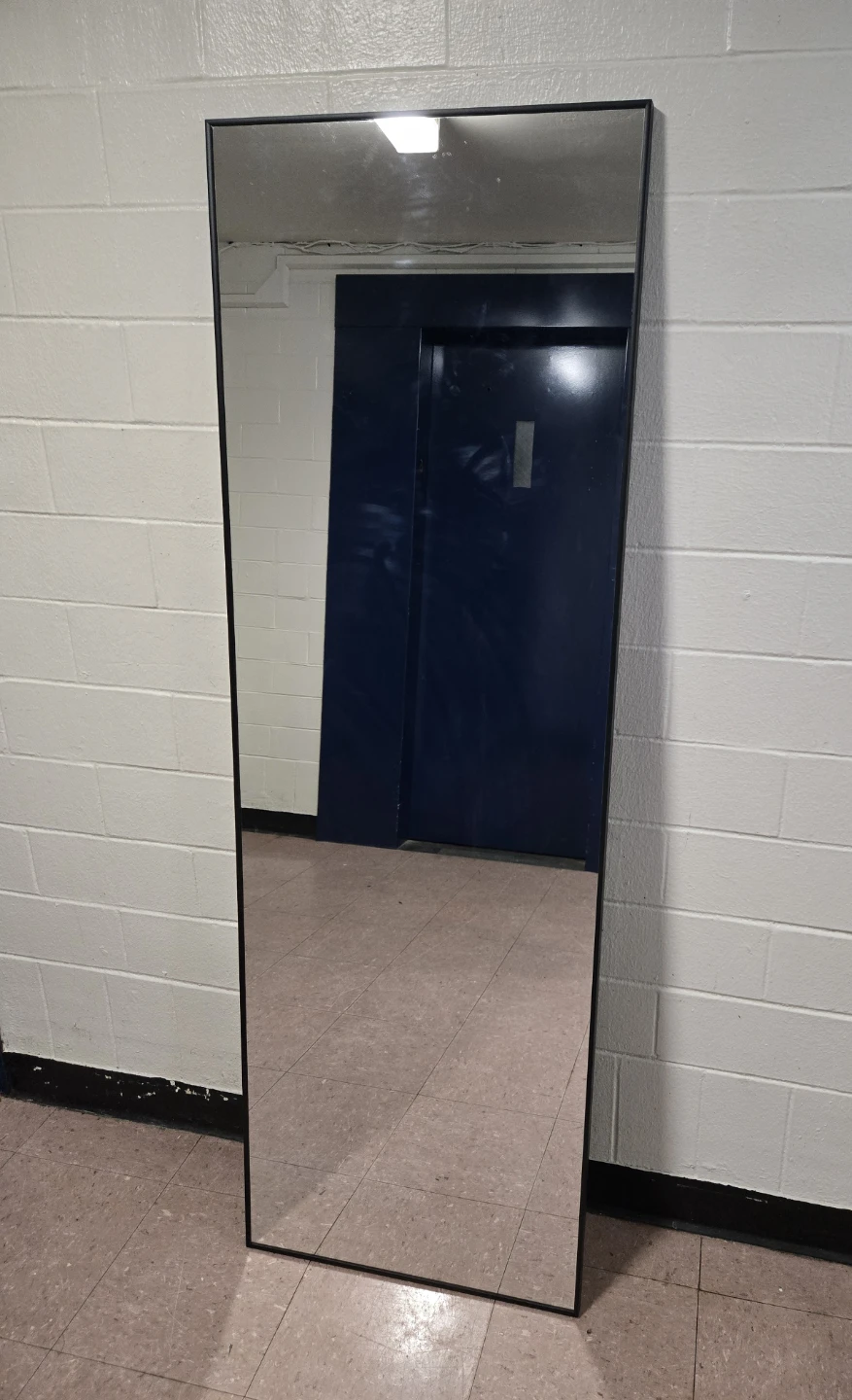 Modern Black Full-Length Mirror (65" x 24") – Downtown Brooklyn - photo 2