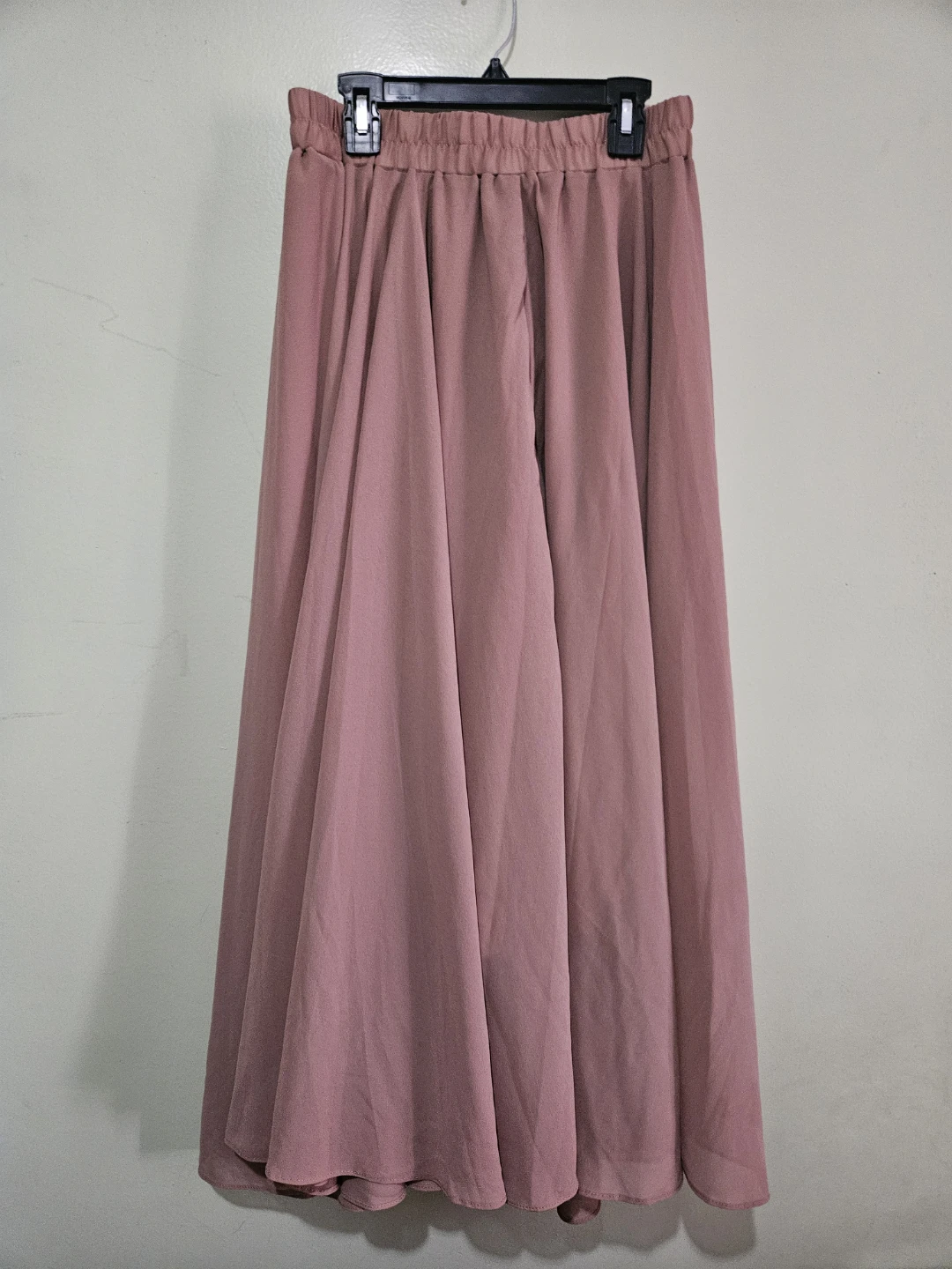 Lined Beige Maxi Skirt