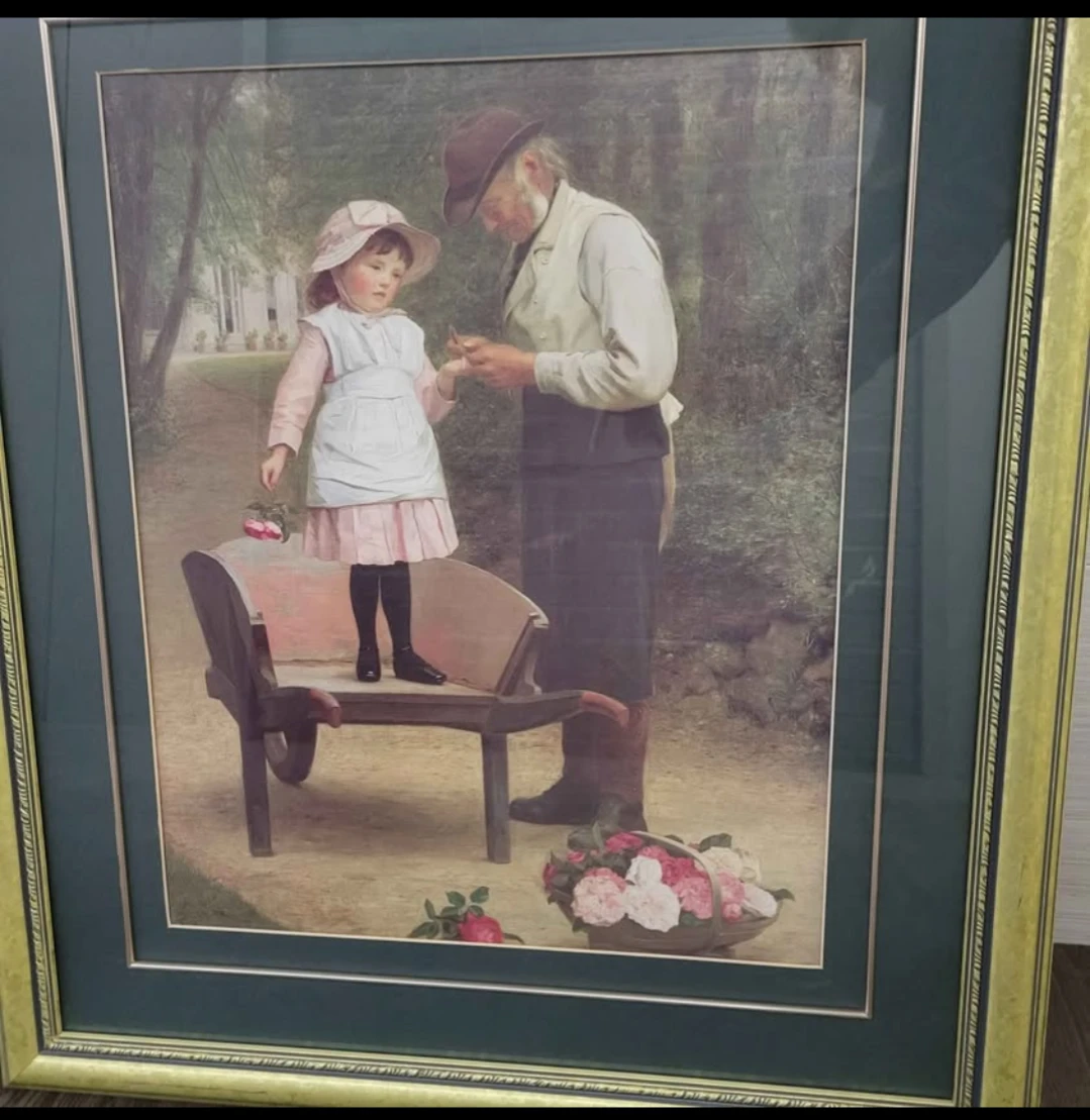 Art Print frame "The Thorn", 19th Century Antique James Hayllar - photo 5
