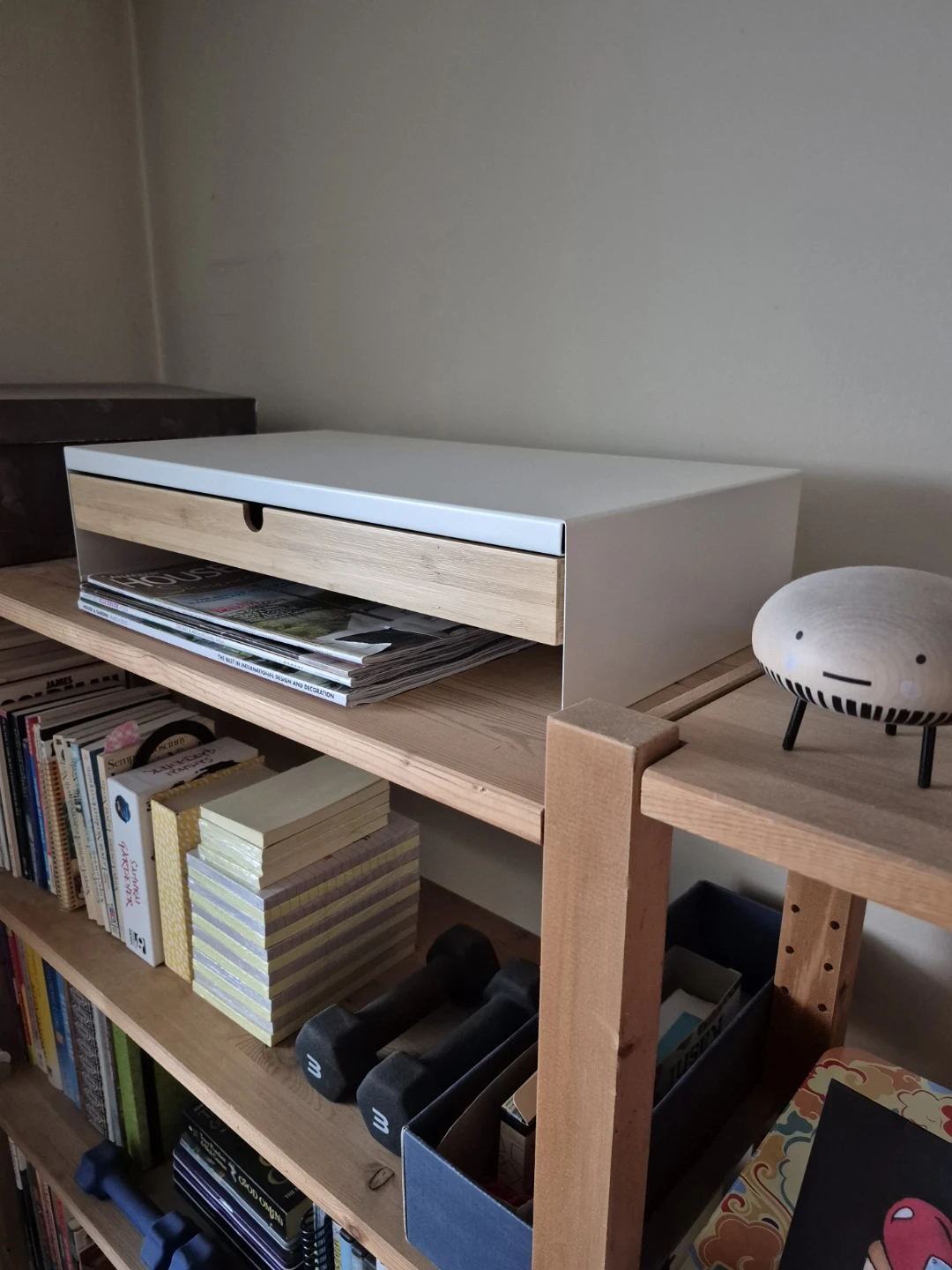 Ikea Elloven Monitor Laptop Stand Riser with Storage Drawer