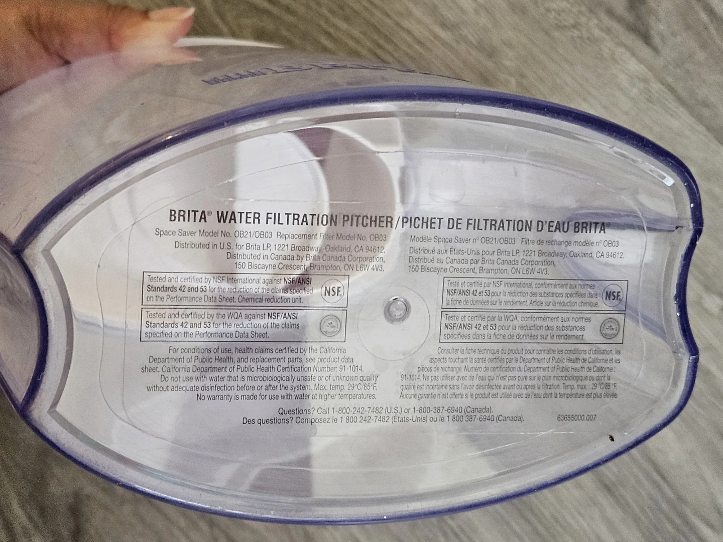 BRITA Space Saver Water Filter Pitcher only - photo 5