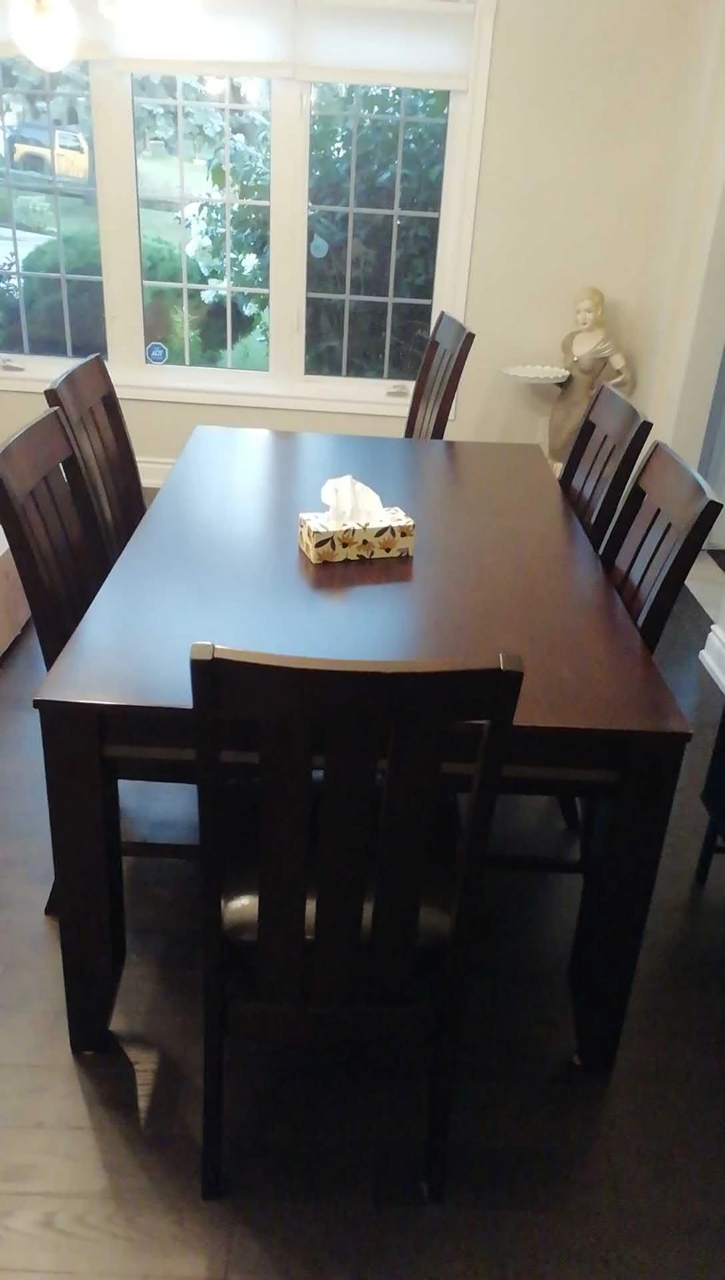Wooden Dining Chair with Padded Seat