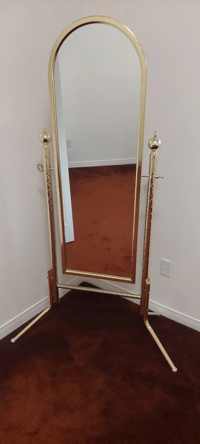 Gold Arch Vanity Mirror 65.25in tall x 22 in w