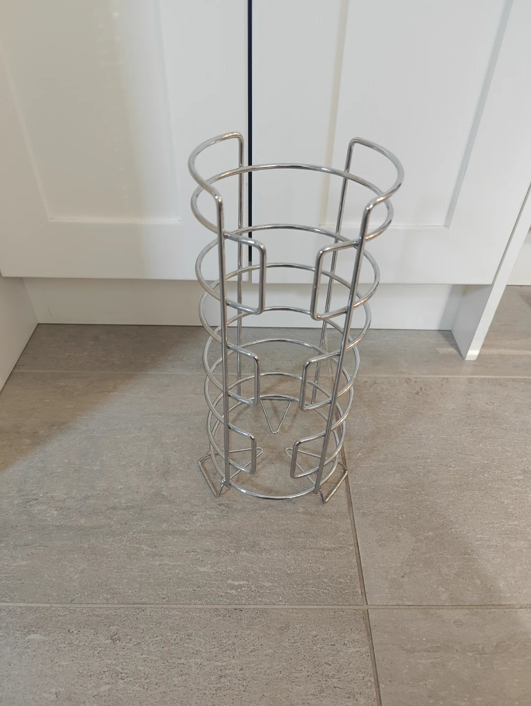 Chrome Metal Toilet Paper Holder Stand - photo 2