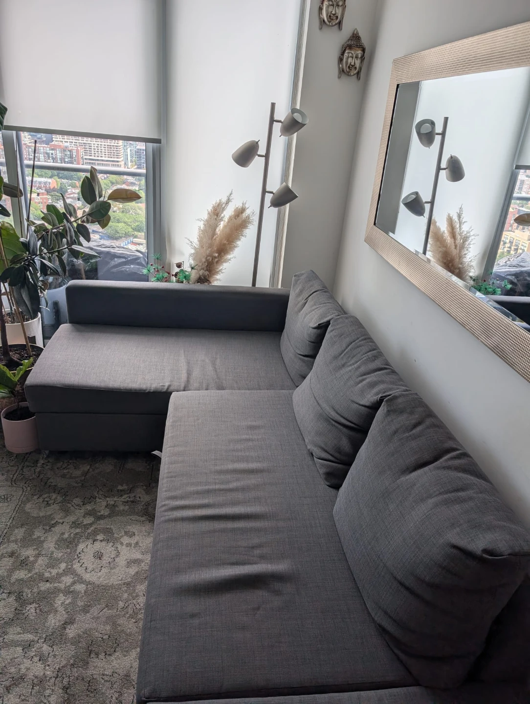 Ikea friheten sofa bed and couch. With storage - photo 4