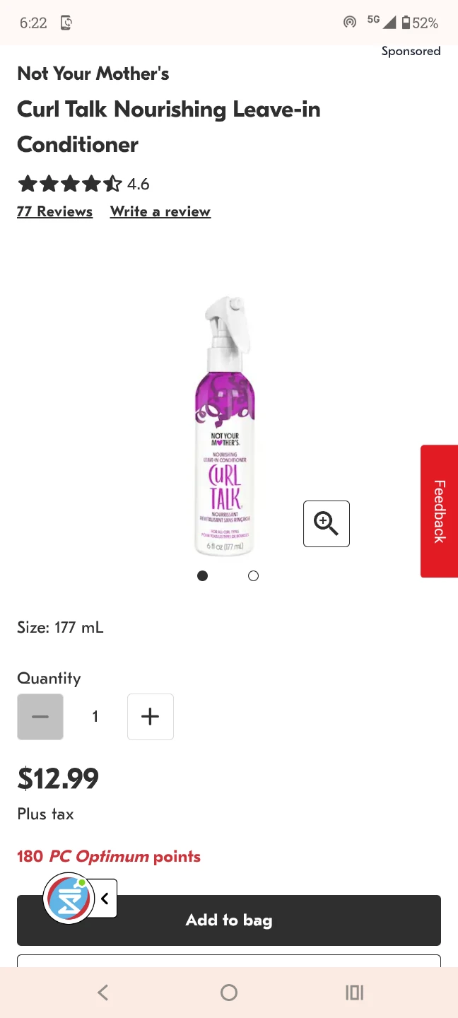 NEW! Not Your Mother's Nourishing Leave-in Conditioner 6 oz - photo 3