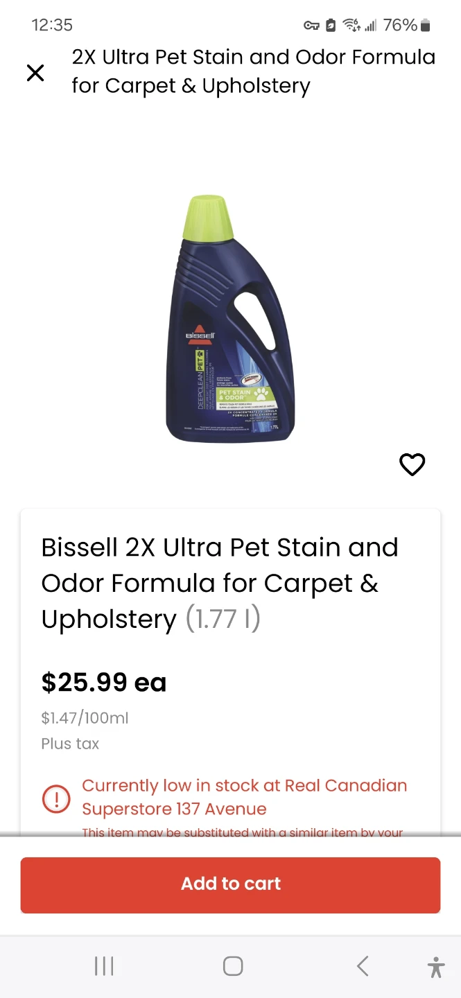 Bissell Carpet Cleaner Gain Scent 1.77L - photo 2