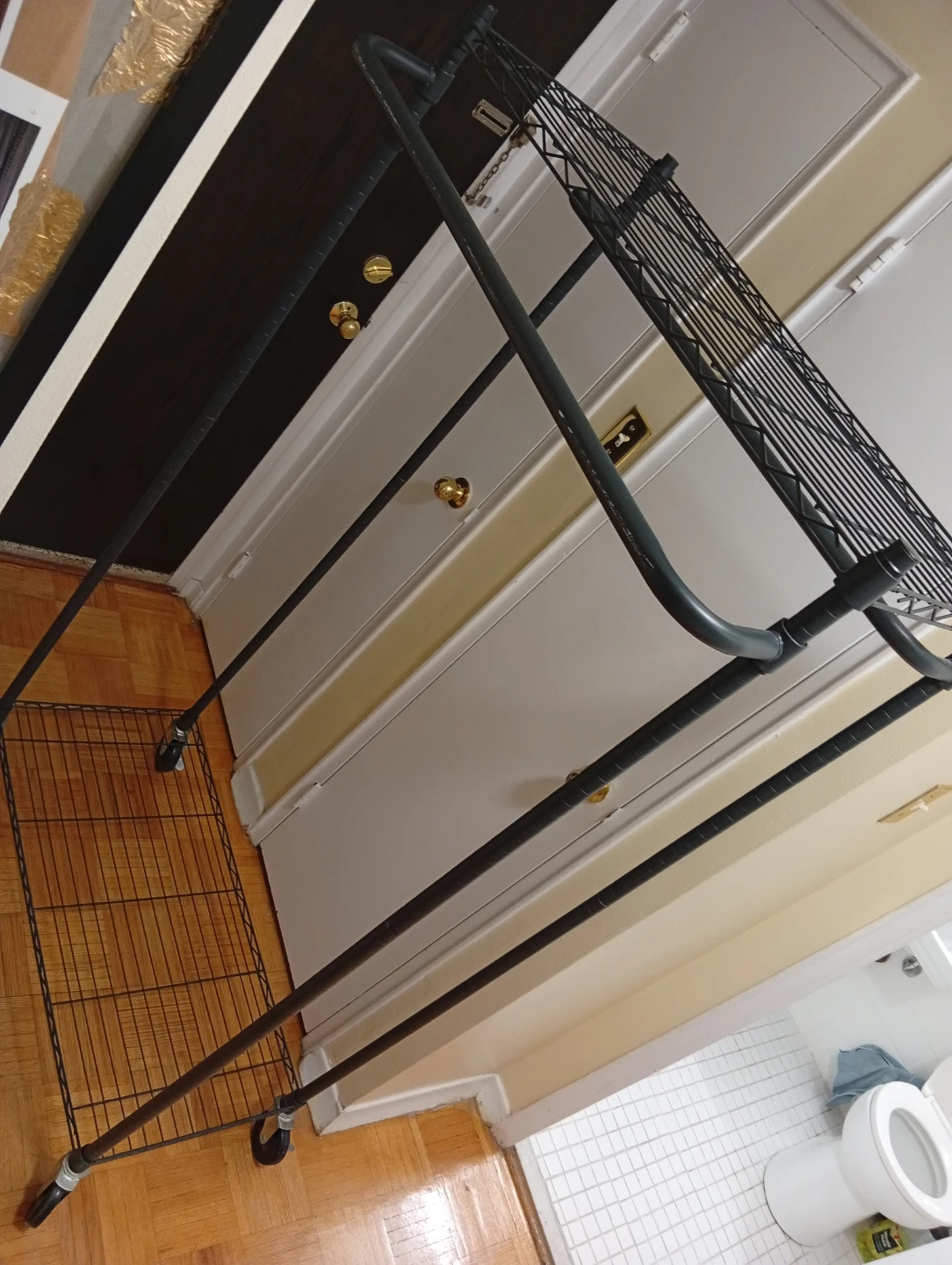 Wire Shelving Rack with Hanging Rod - photo 2