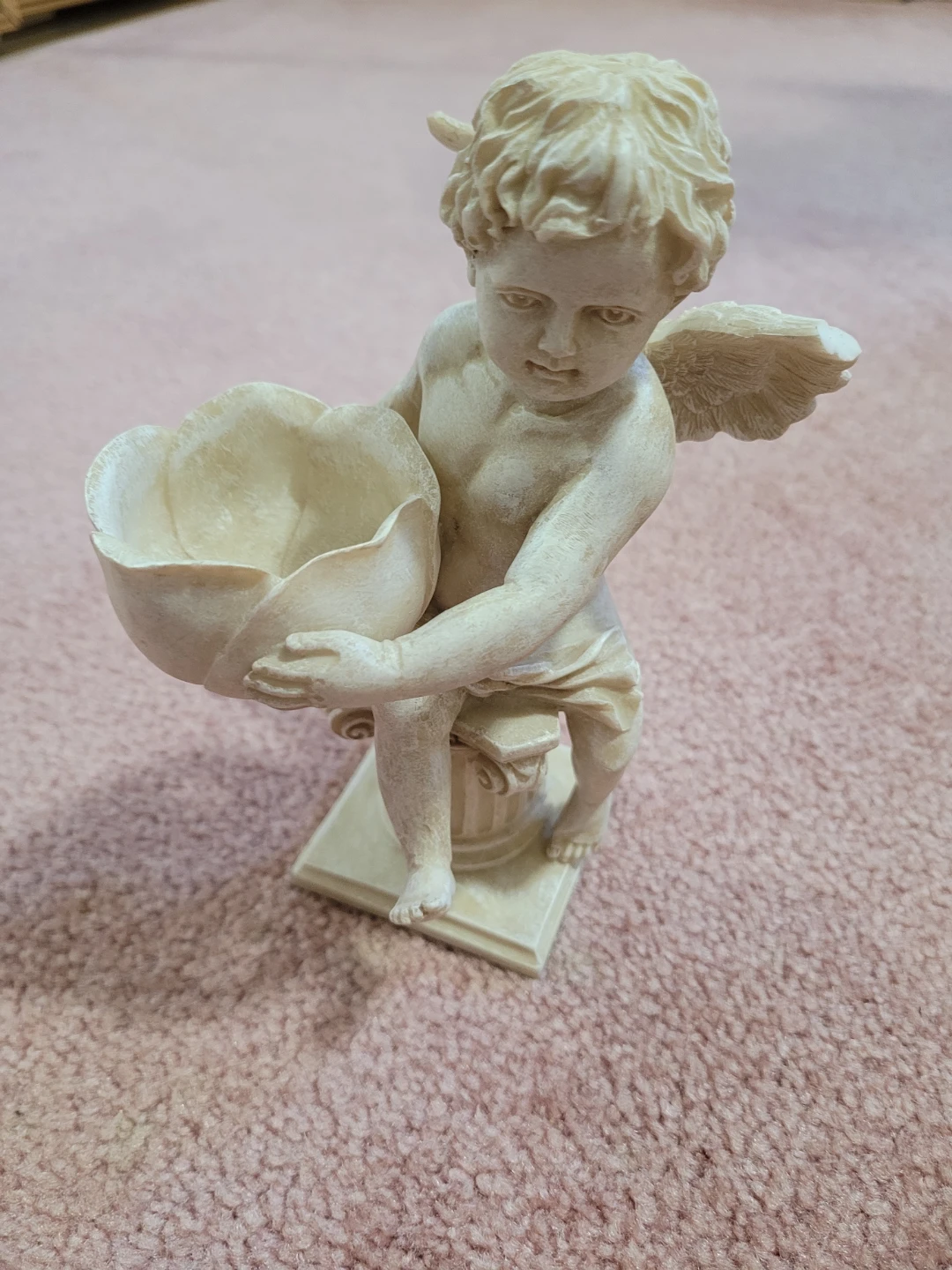 Cherub Statue with Bowl