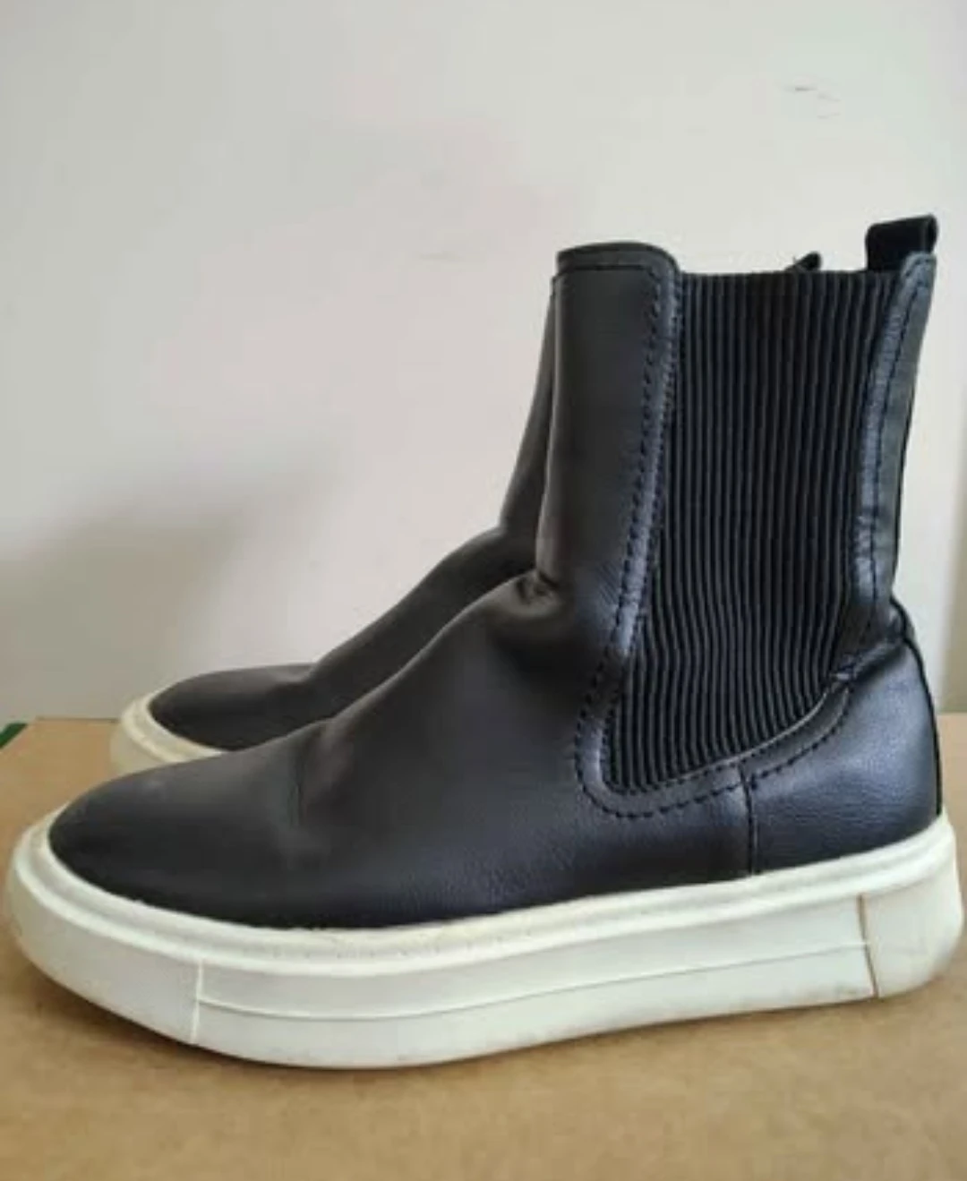 Zara Black Chelsea Sneaker Boots – Size 36 - photo 4