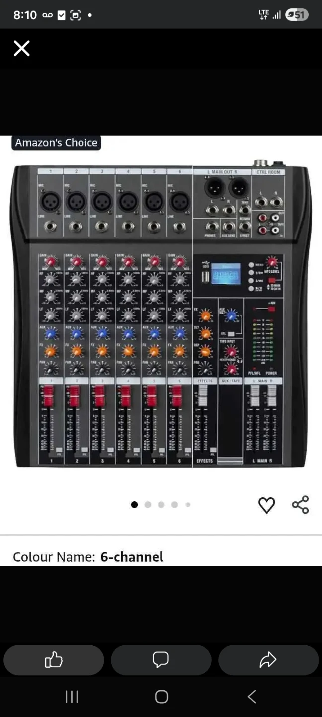Weymic CK-60 Professional 6-Channel Mixer - photo 2