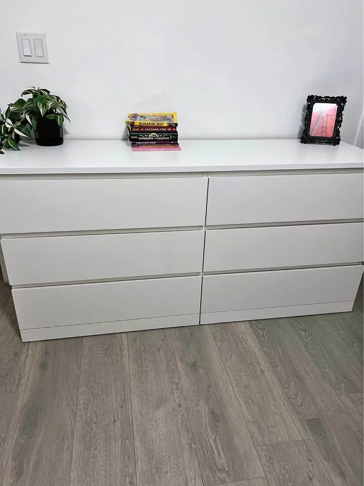 Delivery Available For IKEA MALM 6-Drawer Dresser