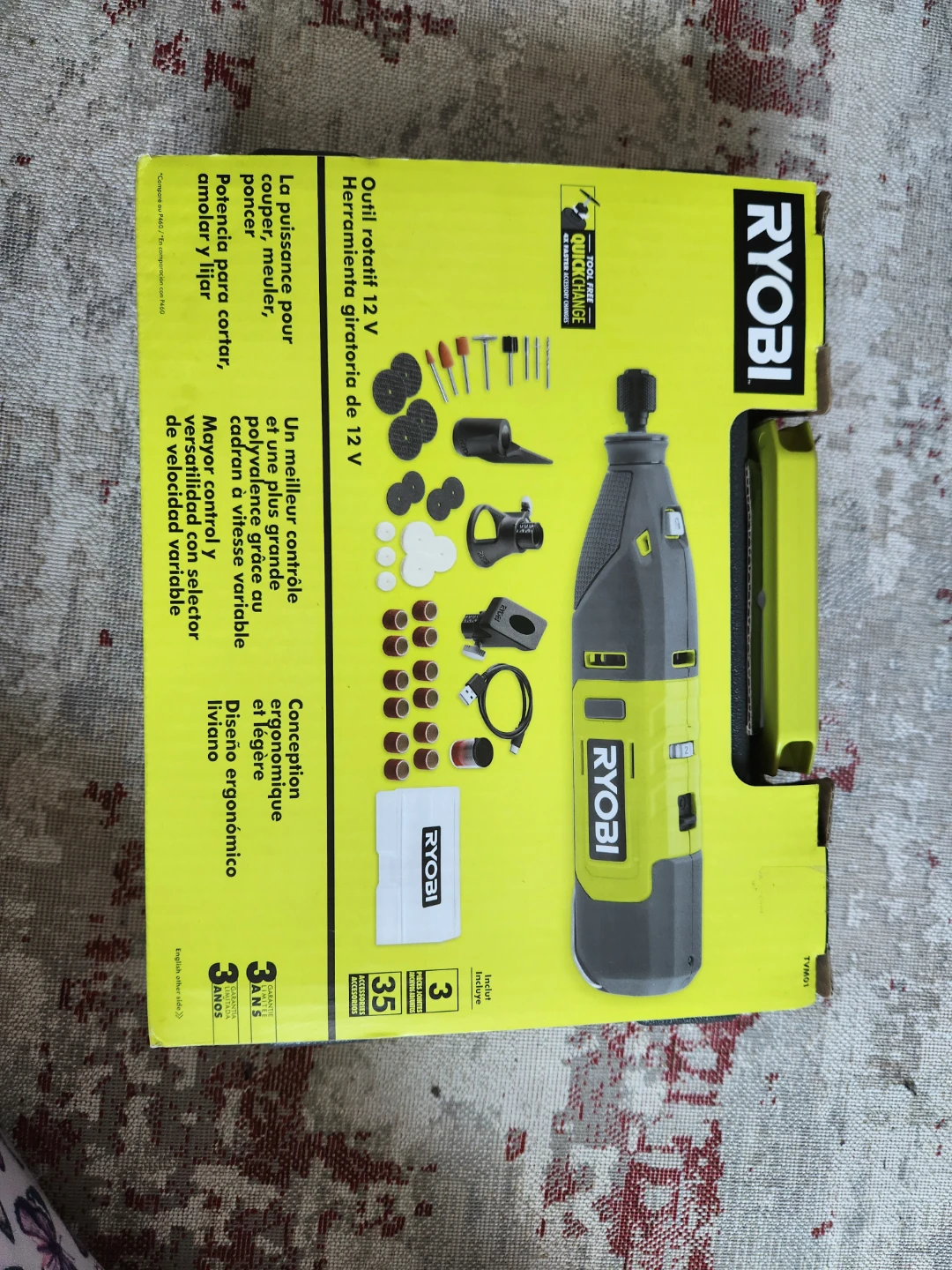 Ryobi 12V Rotary Tool Kit with 35 Accessories - photo 2