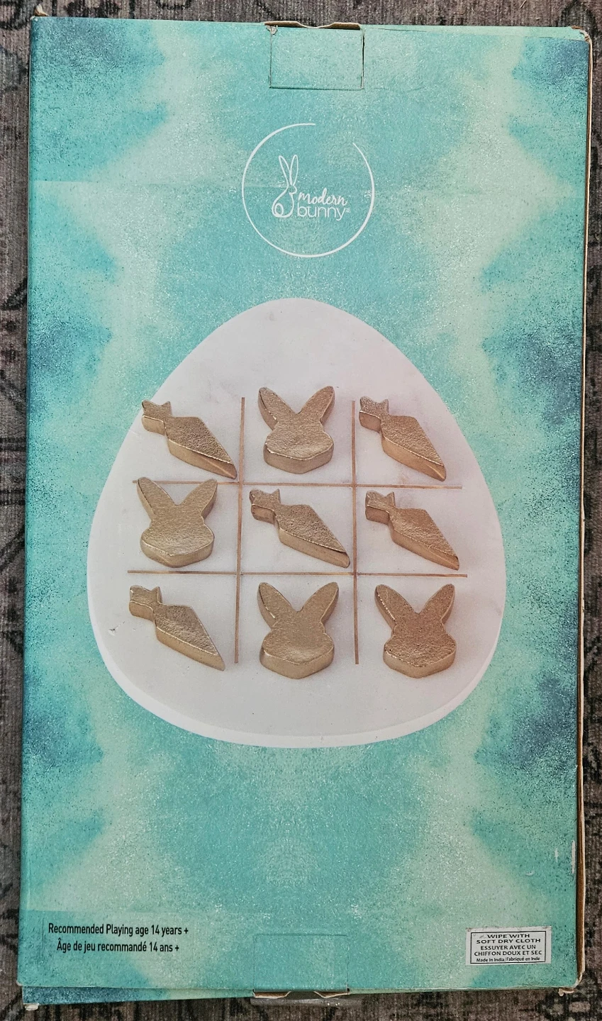 Modern Bunny Tic Tac Toe Game Set - photo 2