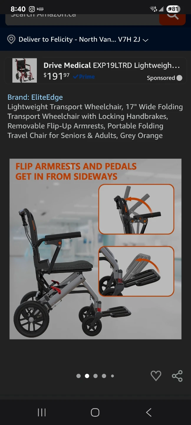 Lightweight Transport Wheelchair, New - photo 2