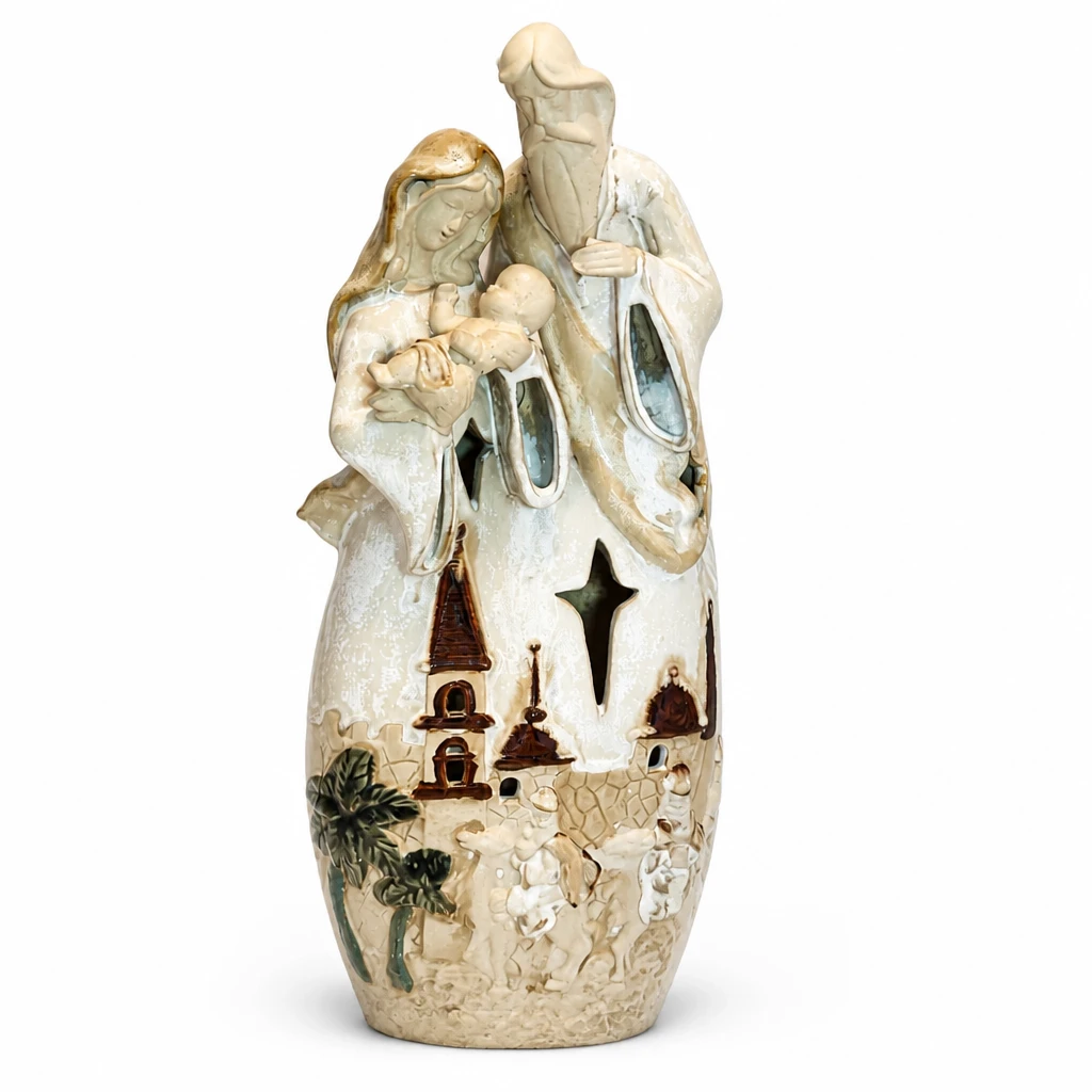Vintage Ceramic Nativity Scene Holy Family Figurine - photo 4