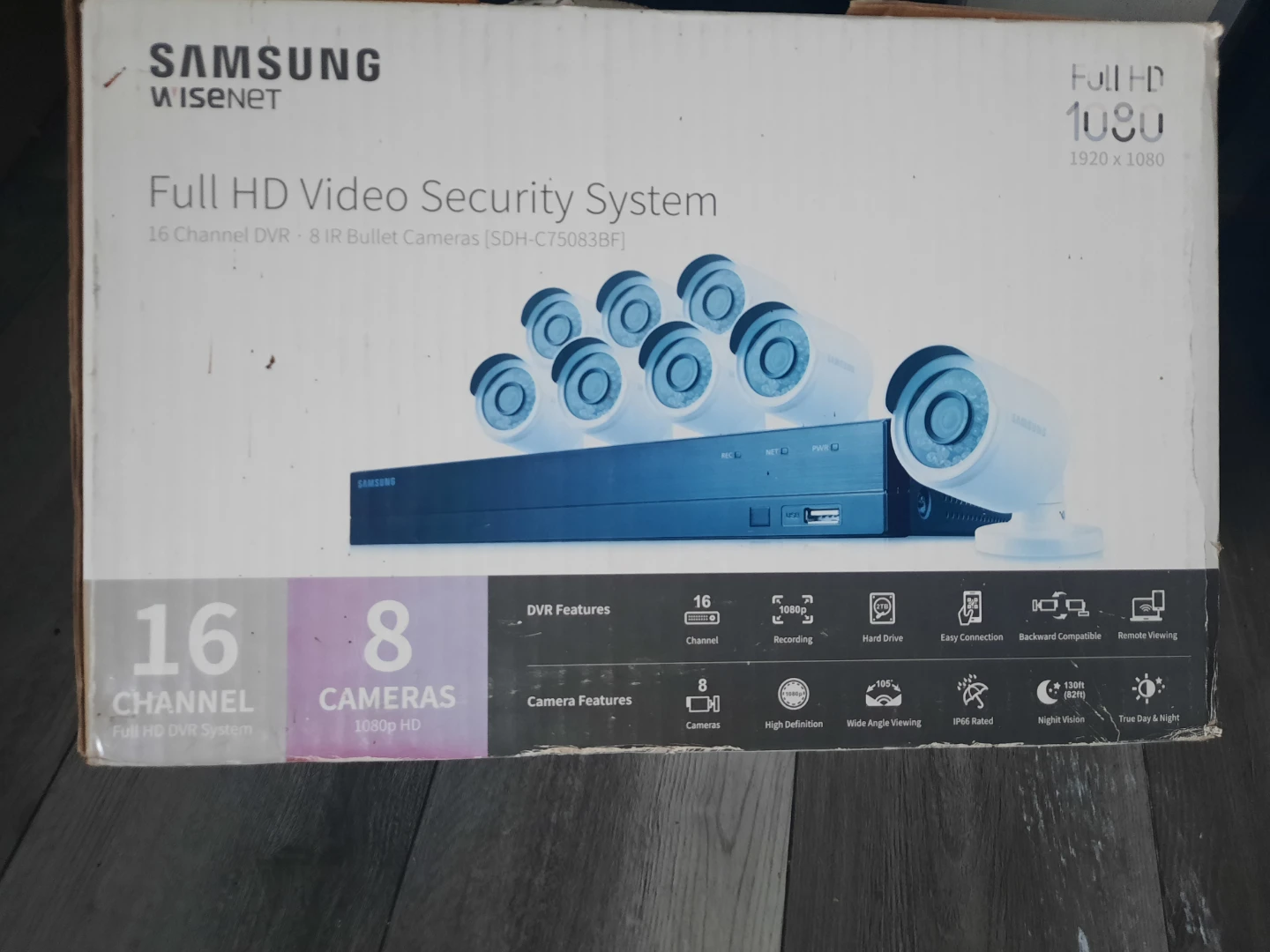 Brand New Samsung Wisenet Full HD Video Security System