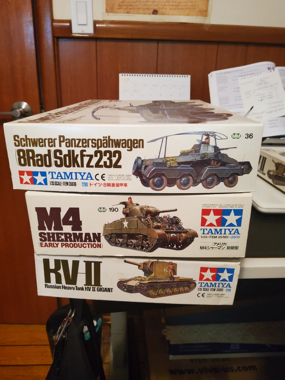 Tamiya 1/35 Scale Model Tank Kits