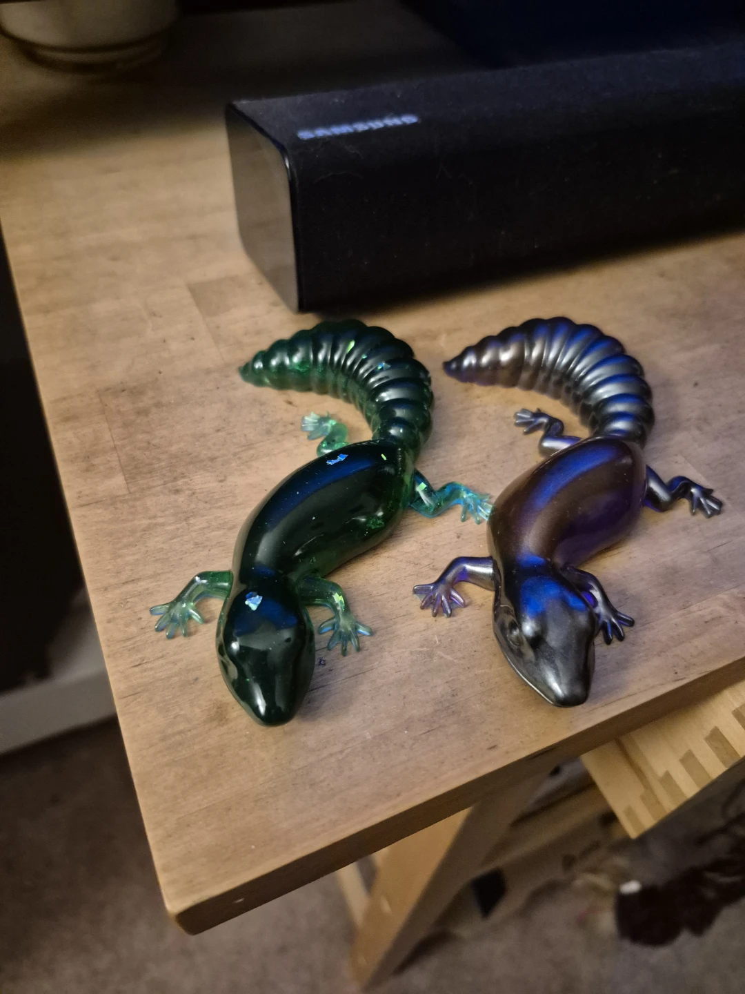 Glass Gecko Figurines - Set of 2 - photo 2