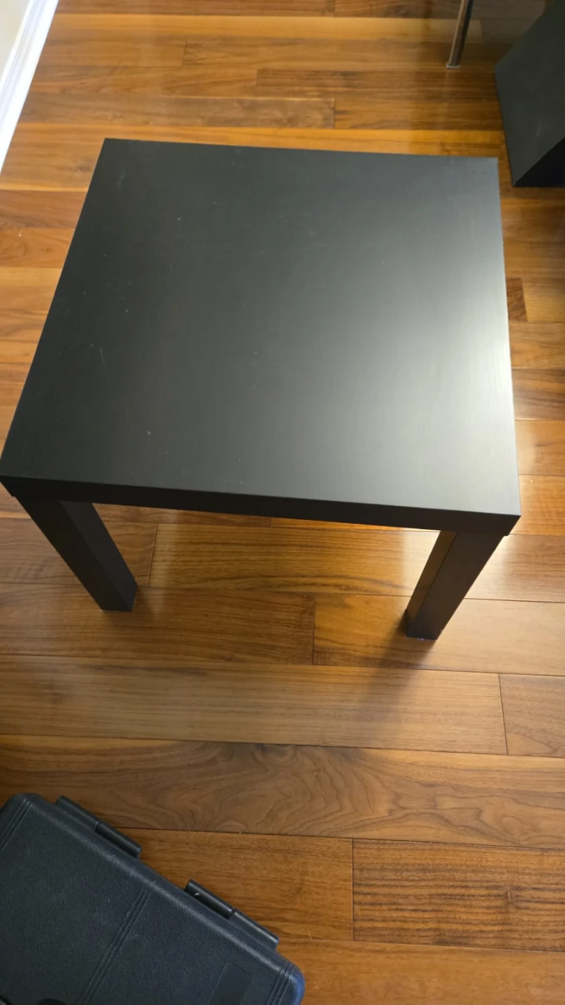 Price for all 3! 2 ikea black side tables + coffee table - photo 5