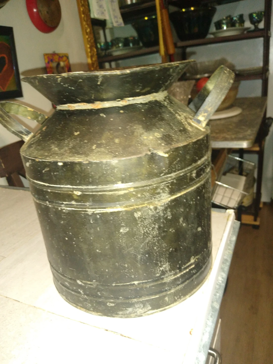 Vintage milk container